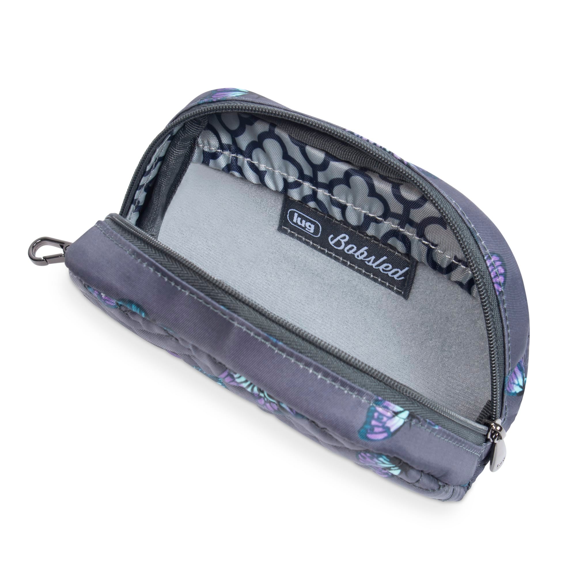 Bobsled Eyeglass Case - BUTTERFLY GREY - Bobsled_ButterfleyGrey_05